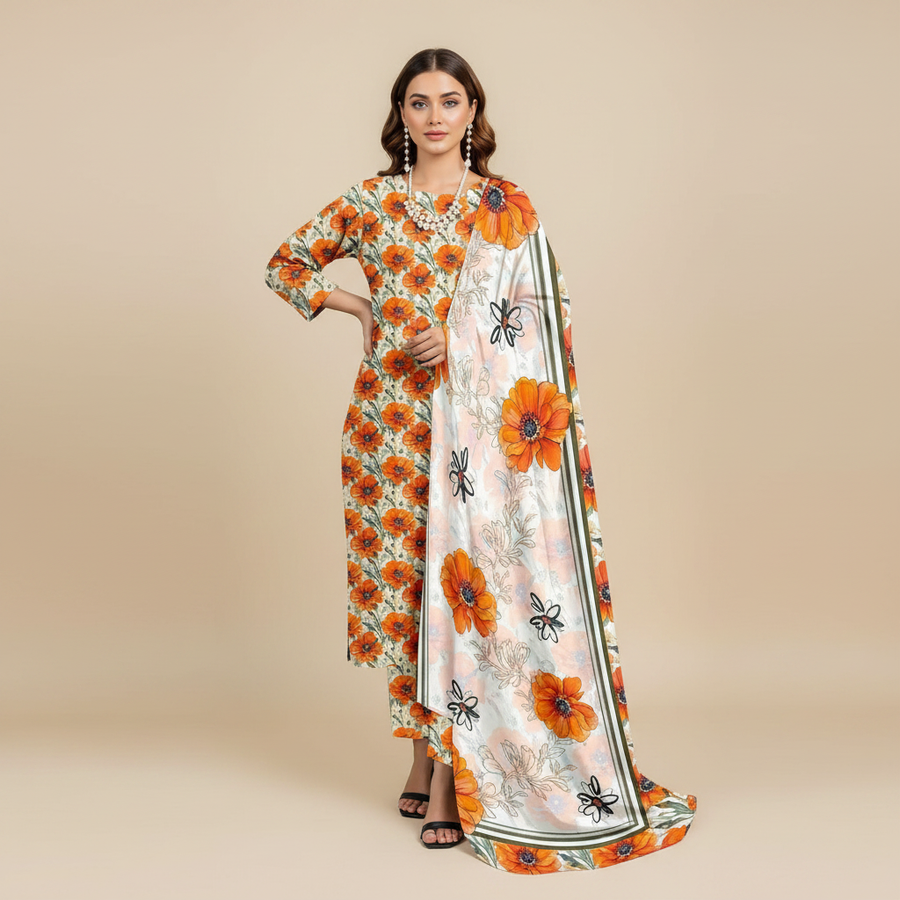 Gul Bahar pose 1 - front facing